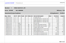 Zahlungsbuchübersicht